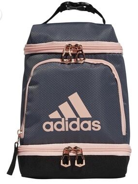 adidas Black Mini Bag with Rose Gold Zippers.